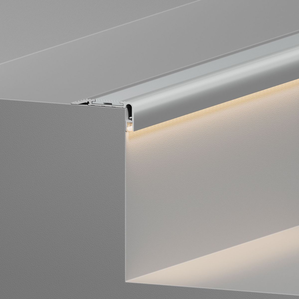 профиль arlight stair-w60-2000 anod (алюминий) 060866