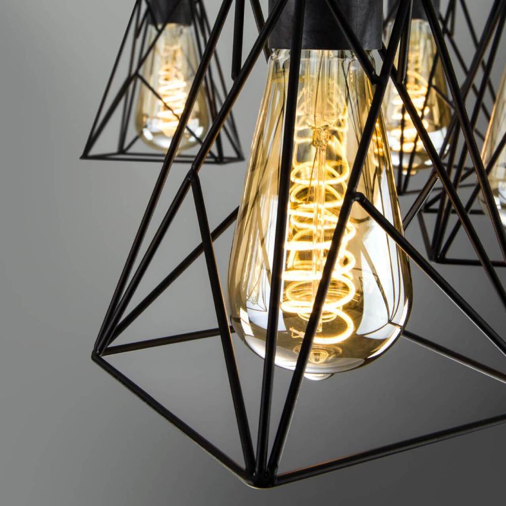 потолочная люстра eurosvet trappola 70107/5 черный