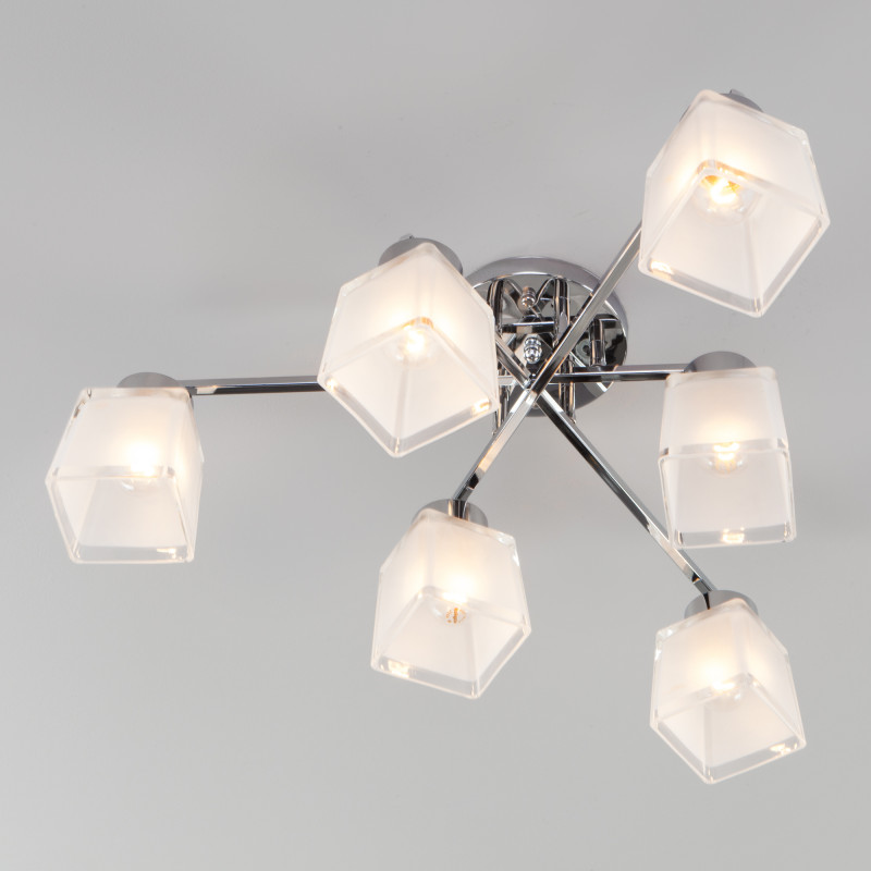 накладная люстра eurosvet 30162/6 хром