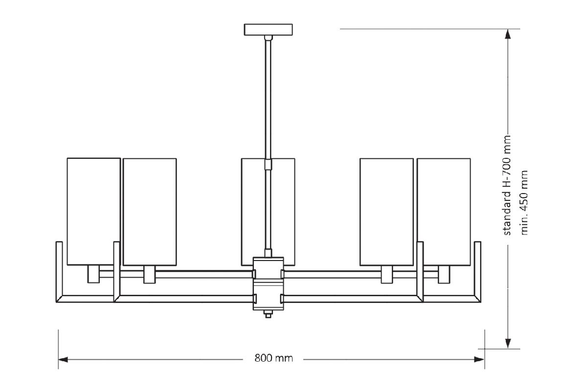 люстра на штанге kutek mood nemi nem-zw-5 (z)