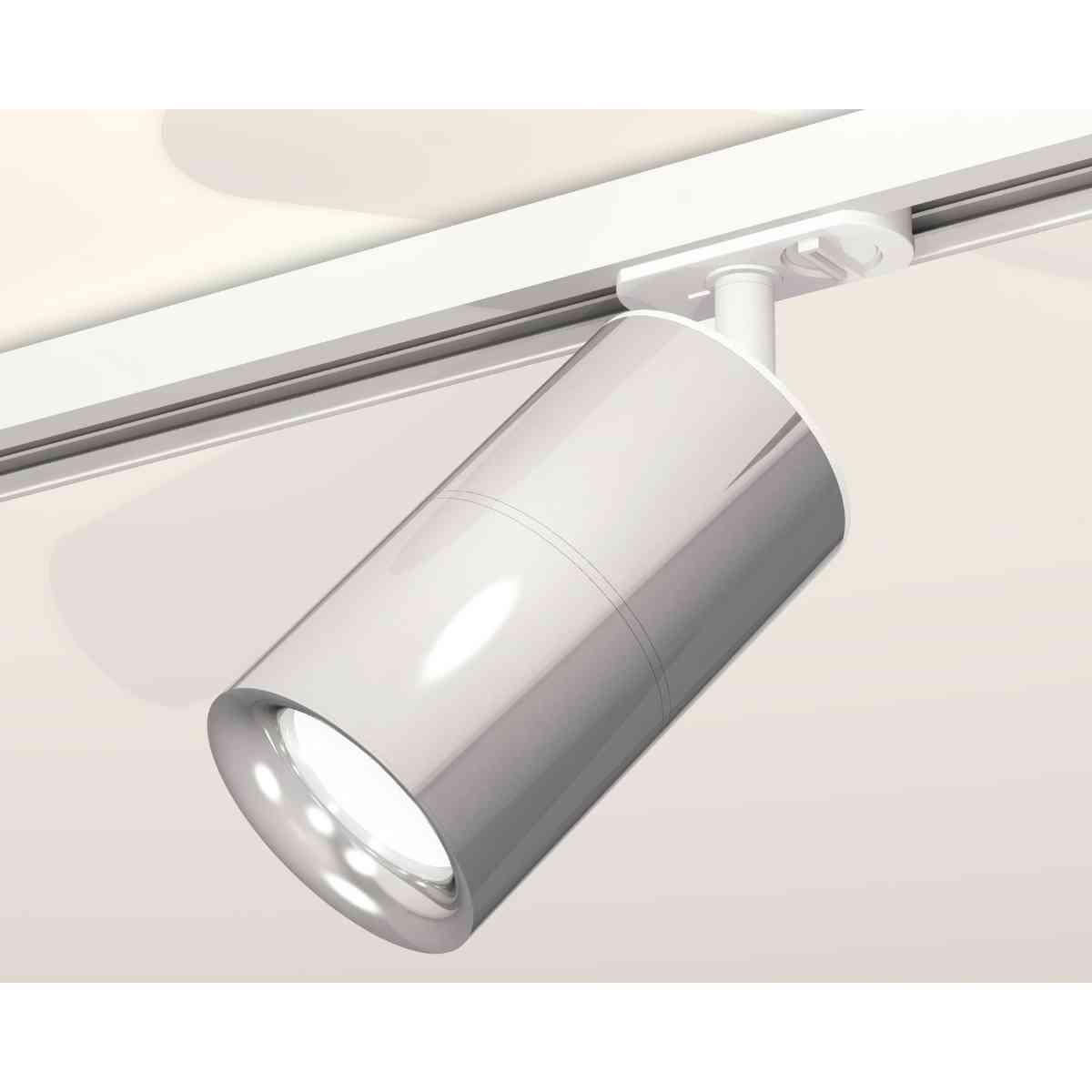 комплект трекового светильника ambrella light track system xt7405002 psl/swh серебро полированное/белый песок (a2536, c7405, a2070, c7405, n7012)