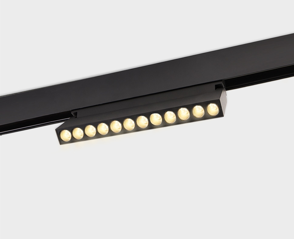 трековый магнитный светильник italline atom it012-5023 black 3000k