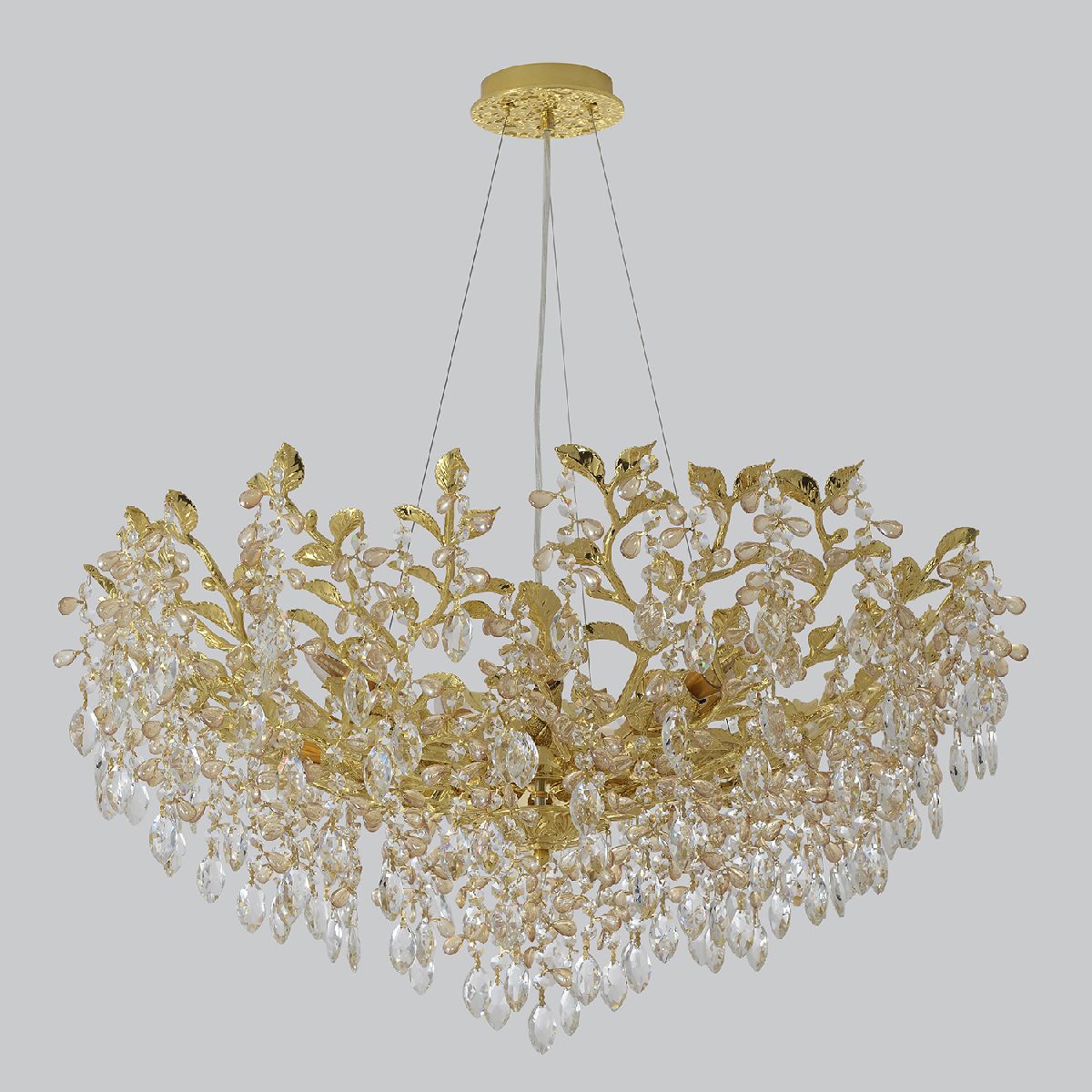 подвесная люстра crystal lux eden sp10 gold