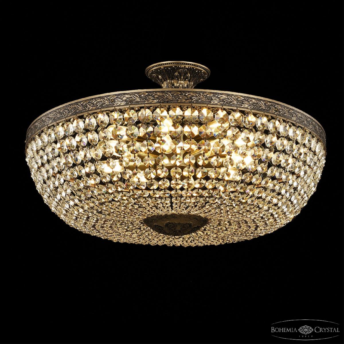 потолочная люстра bohemia ivele crystal al19111/55ol sgb