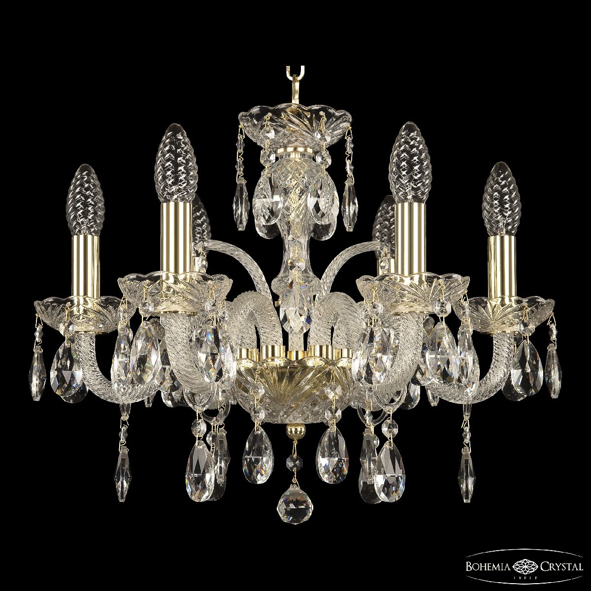 подвесная люстра bohemia ivele crystal 118/6/141 g