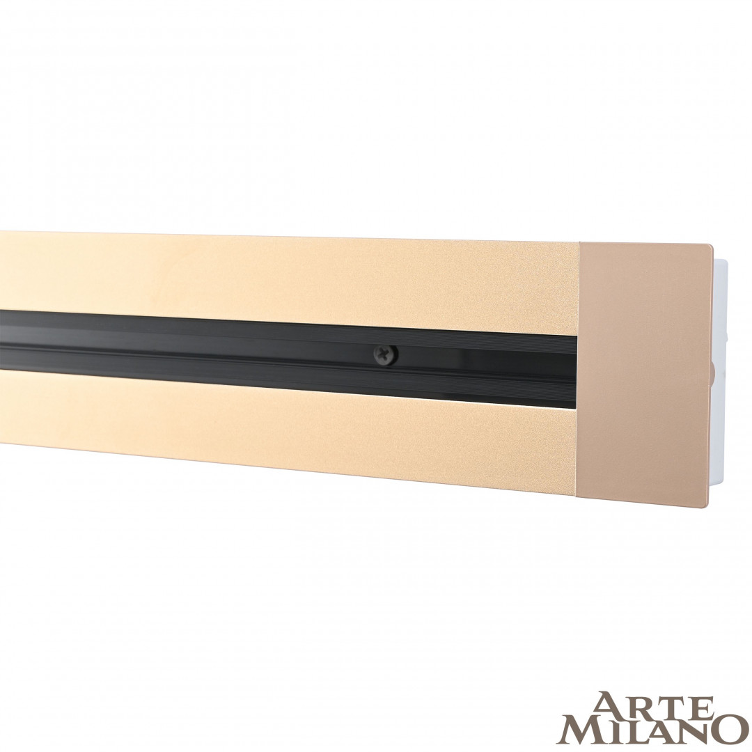 встраиваемый шинопровод arte milano am-track-sockets 382305tb/50 gold