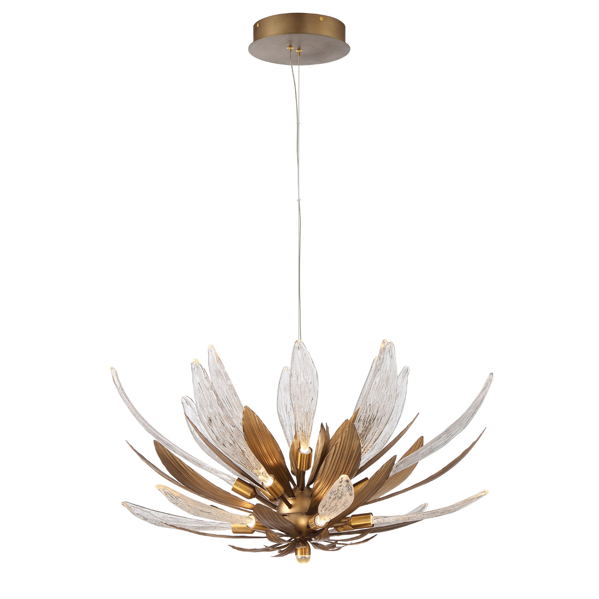 подвесная люстра delight collection rp168416-19 bronze/clear