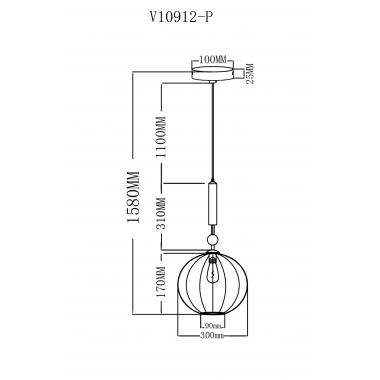 подвесной светильник moderli creamy v10912-p