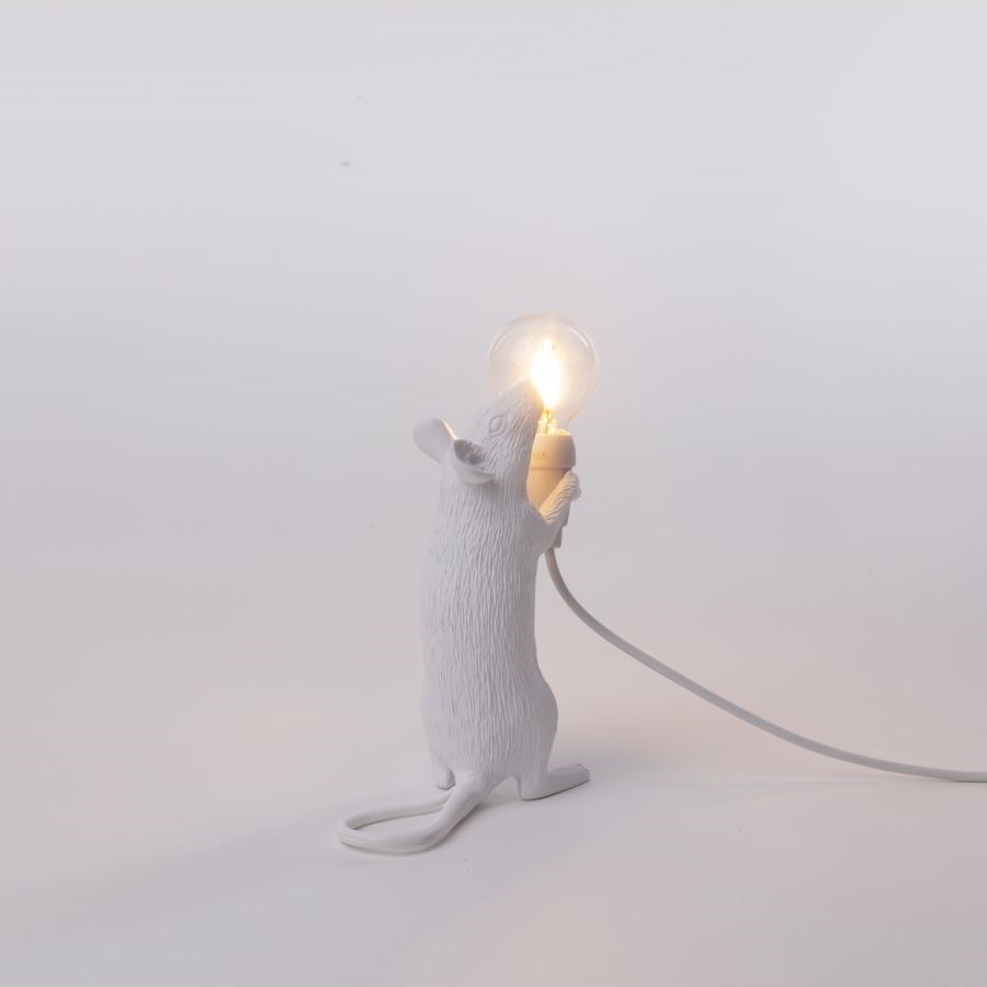 настольная лампа mouse lamp standing usb seletti