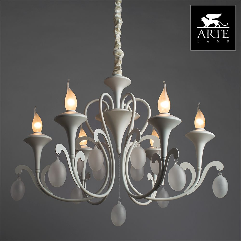 подвесная люстра arte lamp montmartre a3239lm-6wh