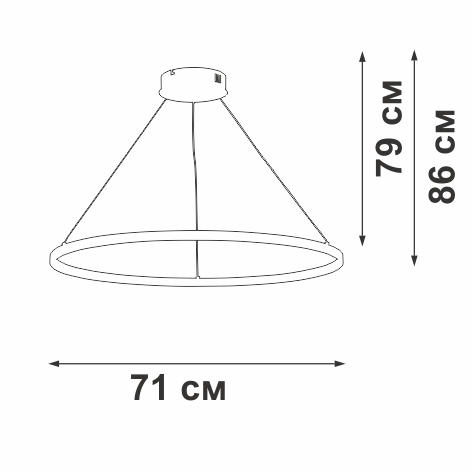 подвесной светильник vitaluce v2516dt-0/1s