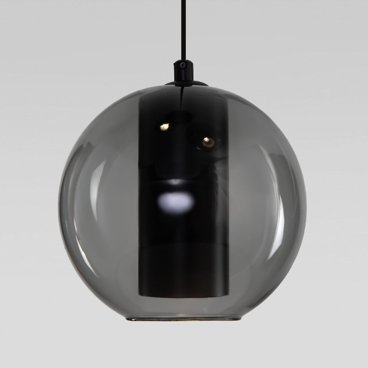 подвесной светильник eurosvet cobble 50258/3 led дымчатый/бирюзовый a064555