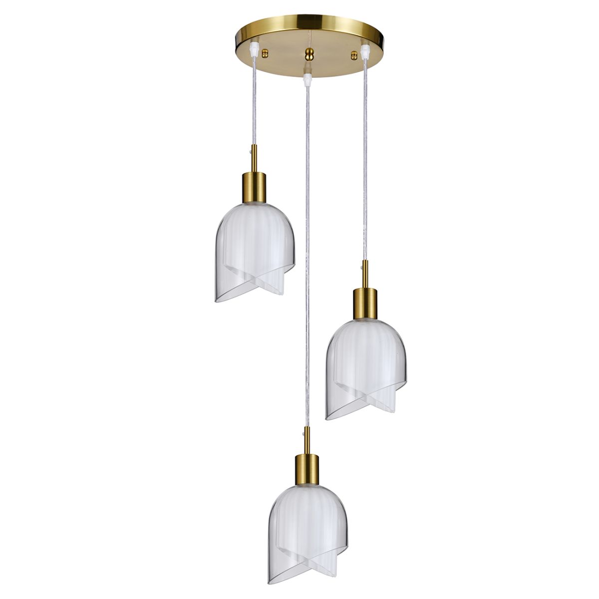 подвесной светильник indigo rintocco 11074/3p brass v000615