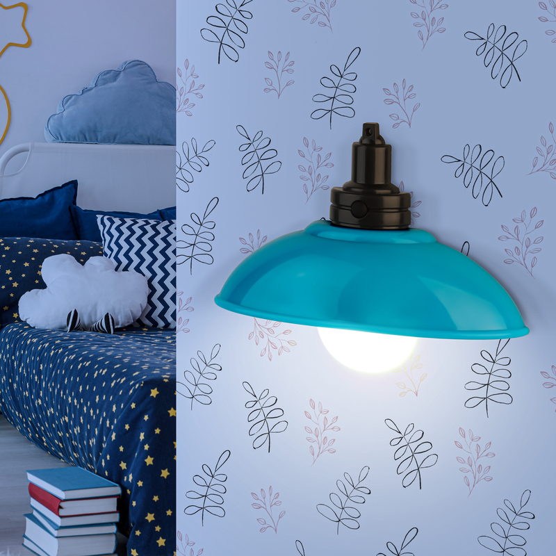 настенный светильник эра nled-487-1w-sw-bu б0051475