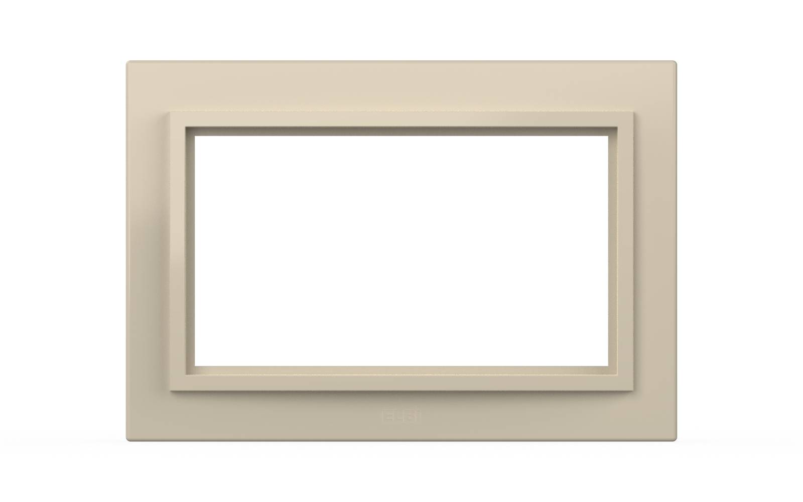 рамка для двухместной розетки с заземлением elbi zena 608-010300-907