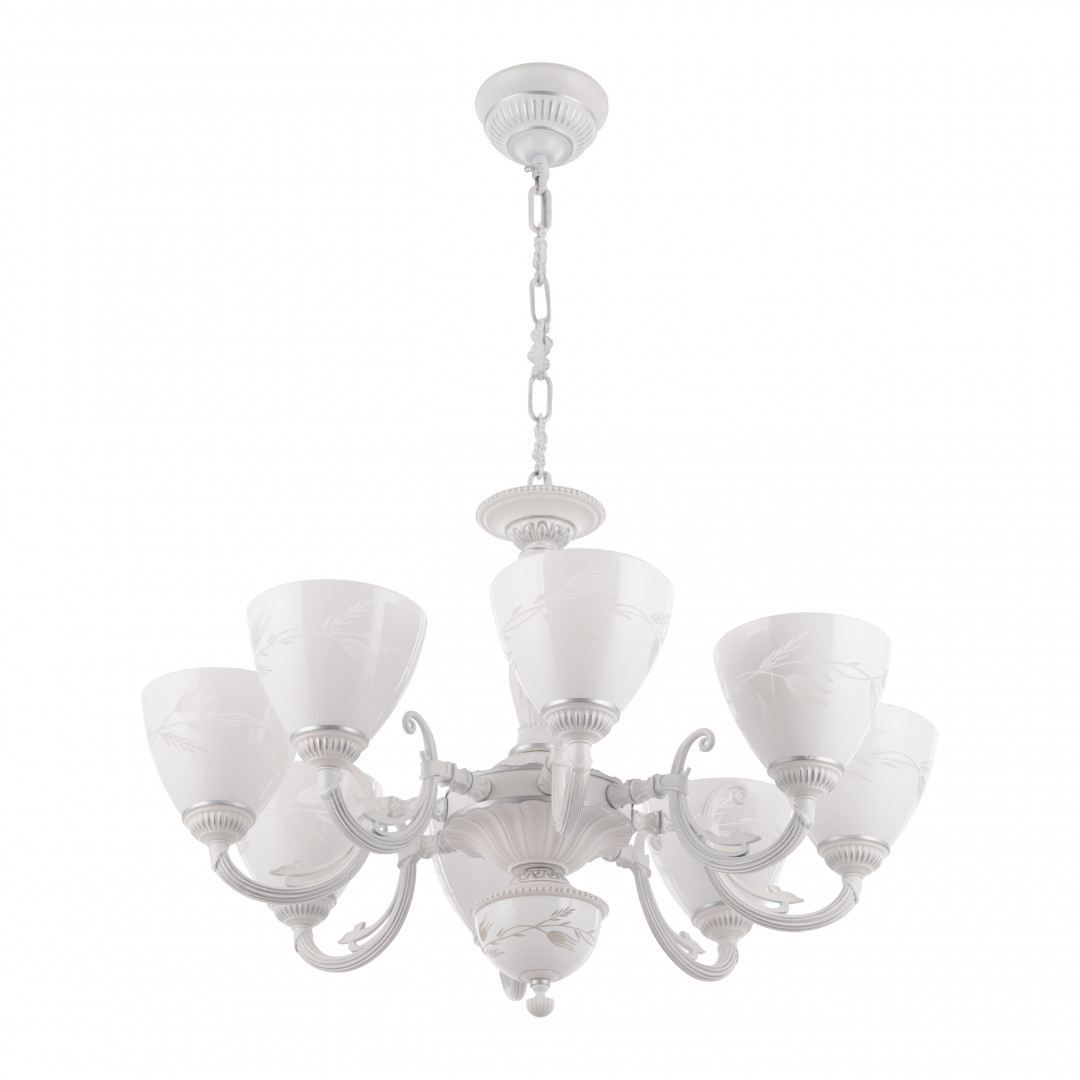 подвесная люстра arte milano 343659/8 wt+sl