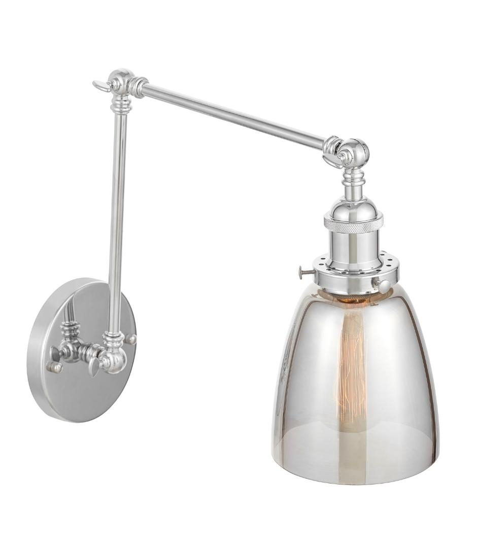 бра lumina deco fabi ldw 6800-2 chr+gy