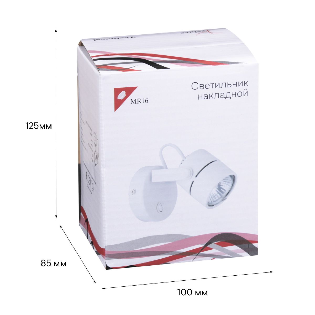 спот reluce 16020-9.5-001ct mr16 wt