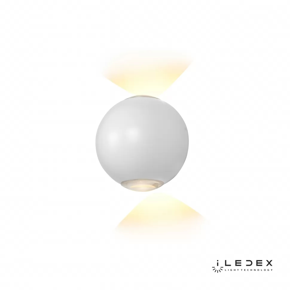 настенный светильник iledex rainbow zd8168-6w rgb wh