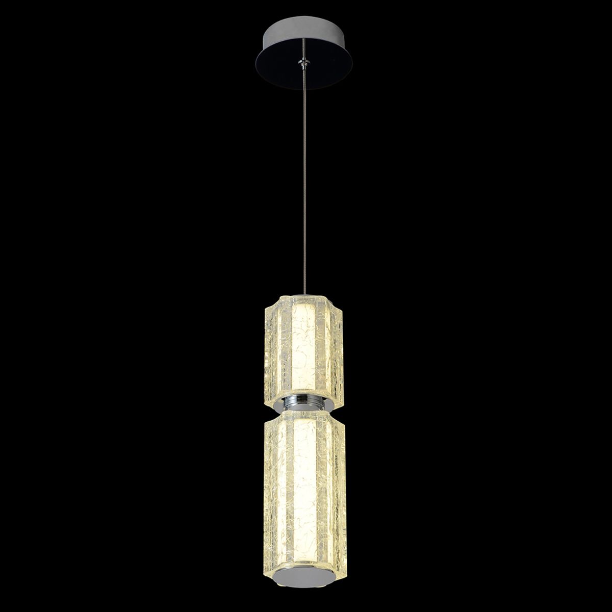 подвесной светильник crystal lux antique sp23w led chrome