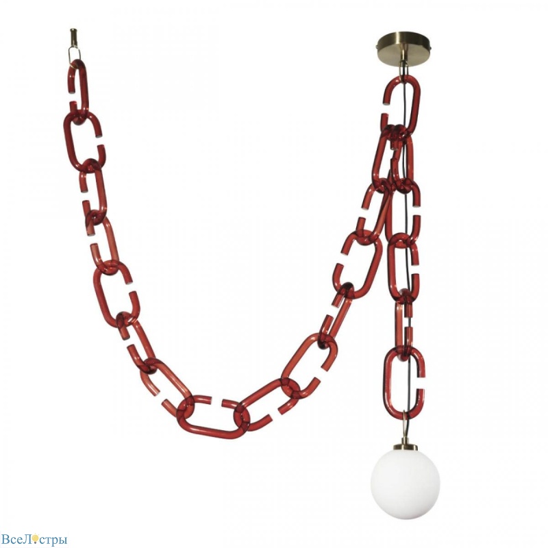 подвесной светильник loft it chain 10128c red