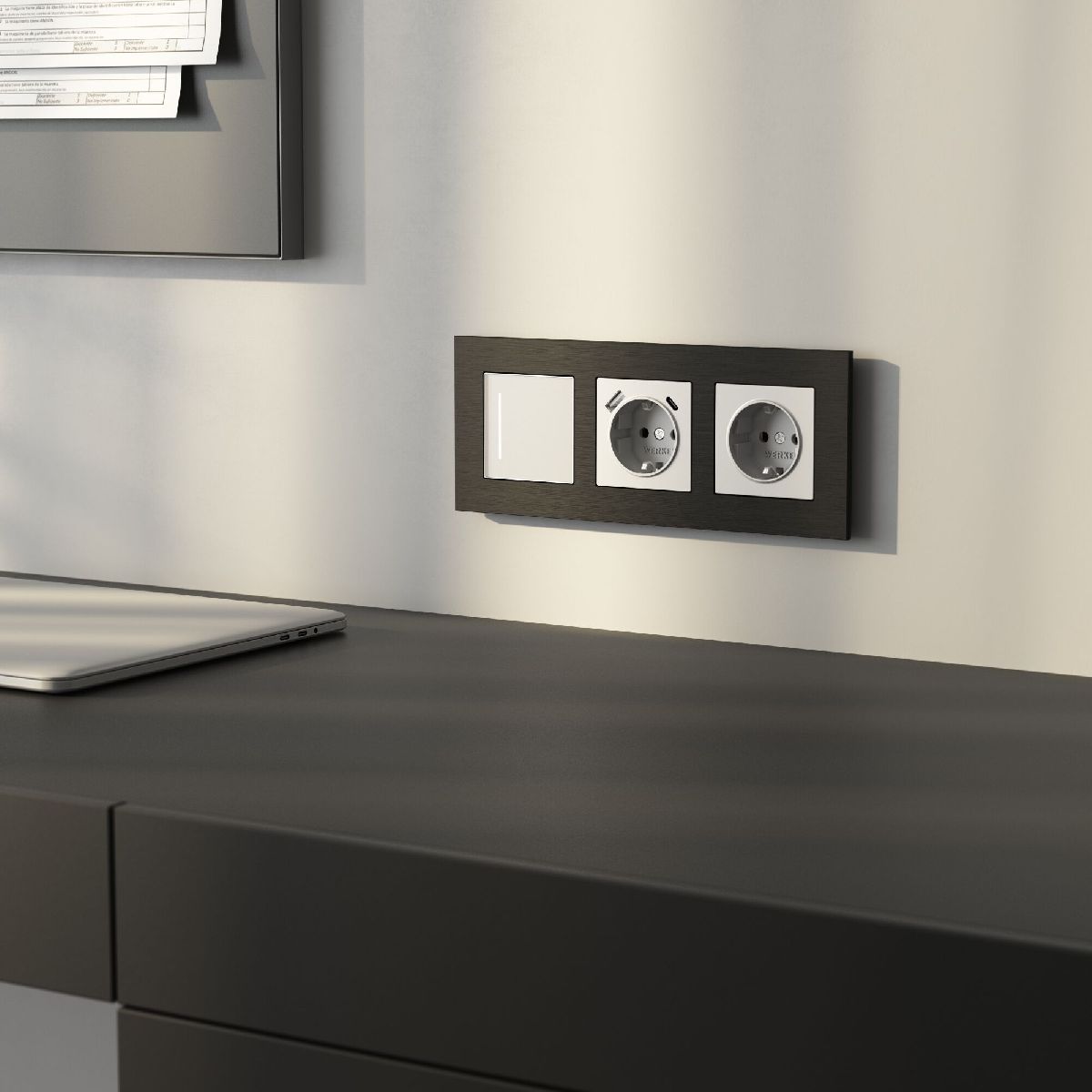 рамка на 3 поста werkel alumax 4690389204074 w0033508 a066331