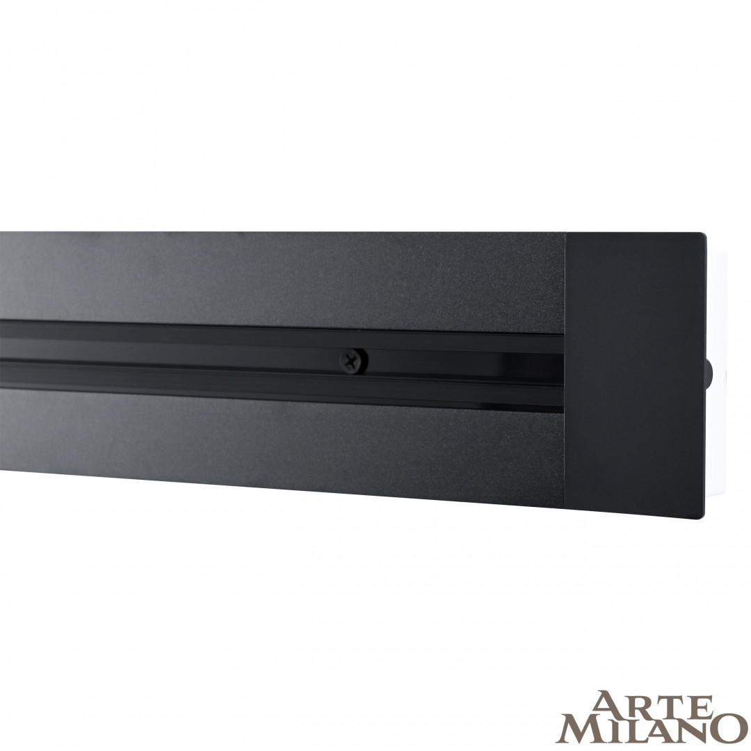 встраиваемый шинопровод arte milano am-track-sockets 382305tb/50 black