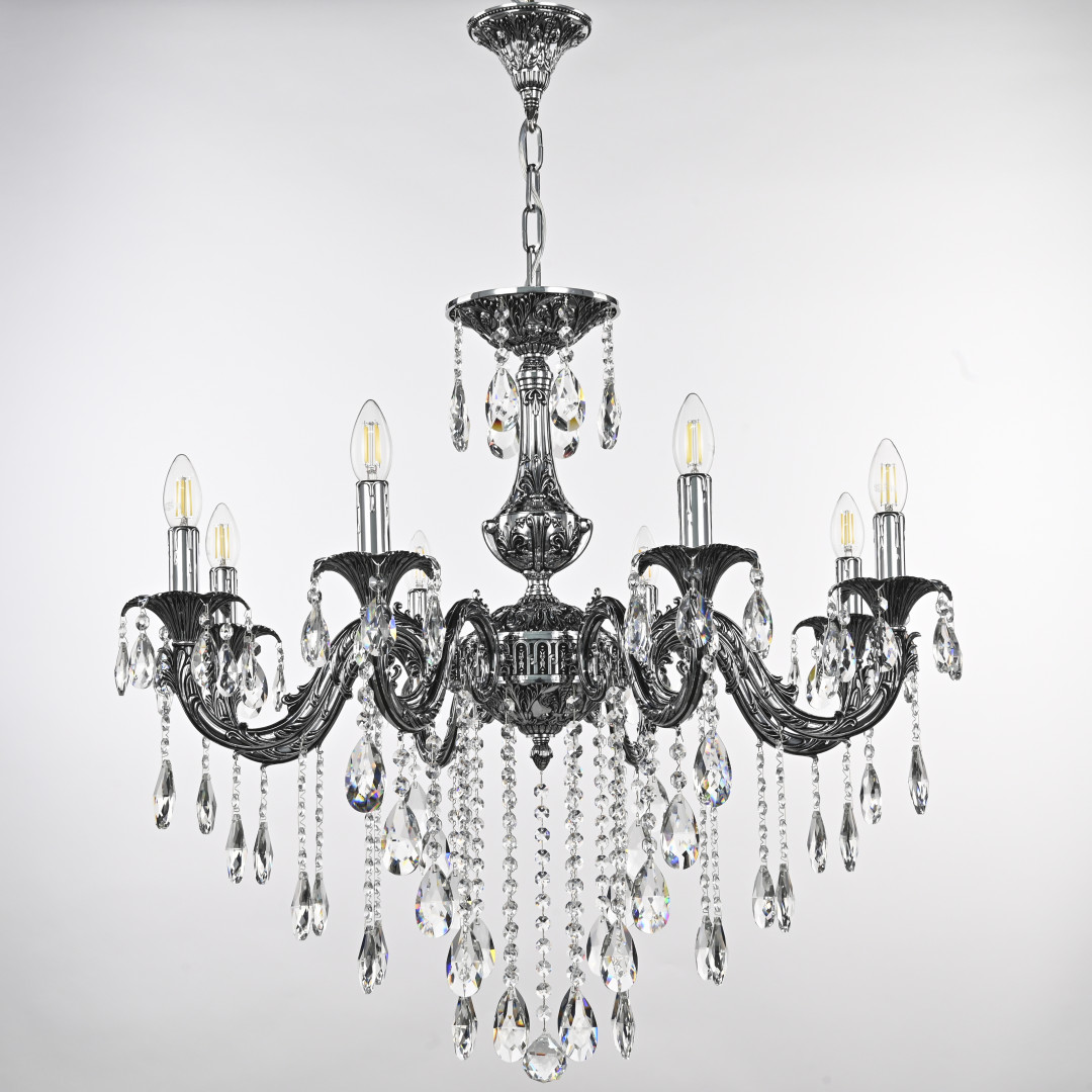 подвесная люстра bohemia ivele crystal al79101/8/250 b nb