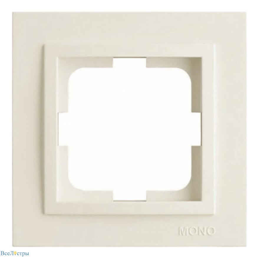рамка 1-постовая mono electric despina слоновая кость 102-010000-160