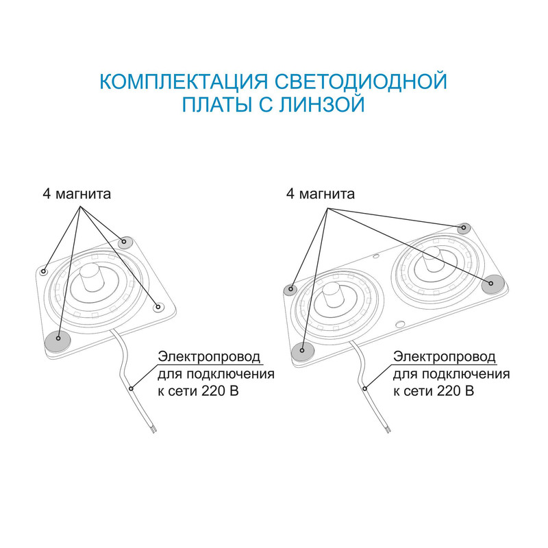 светодиодная плата apeyron 220в 2835 24вт 2700к ip20 02-21