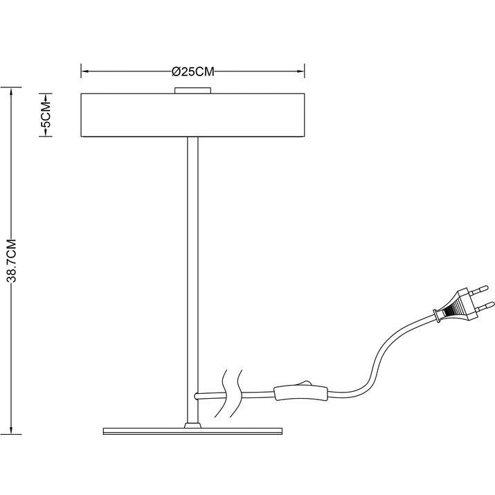 настольная лампа arte lamp elnath a5038lt-3pb