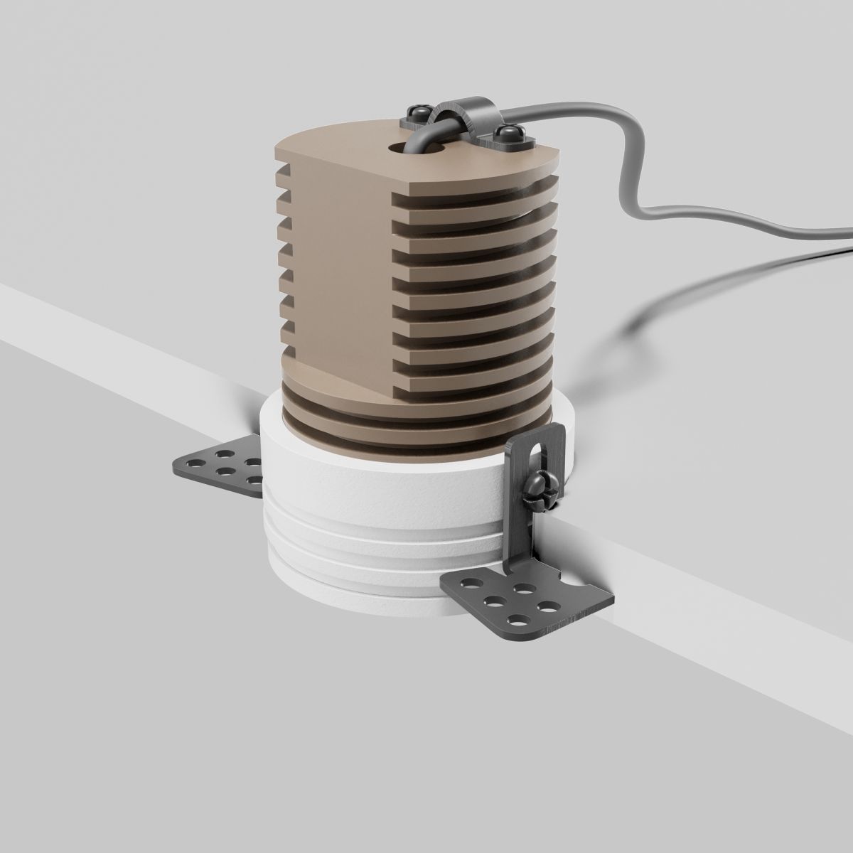 встраиваемый светильник maytoni technical mini dl059-7w4k-trs-w