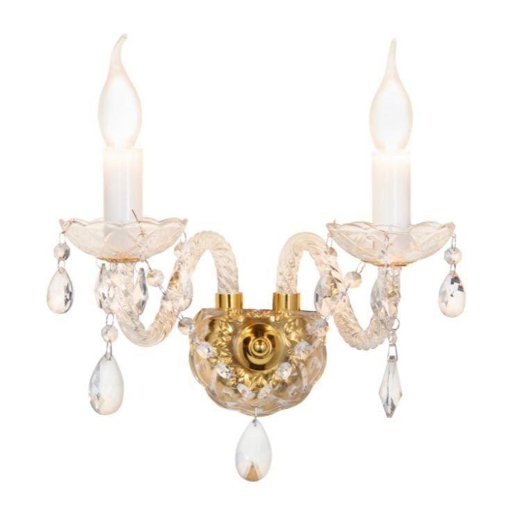 бра lumina deco eliza ldw 7026-2 sl+gd