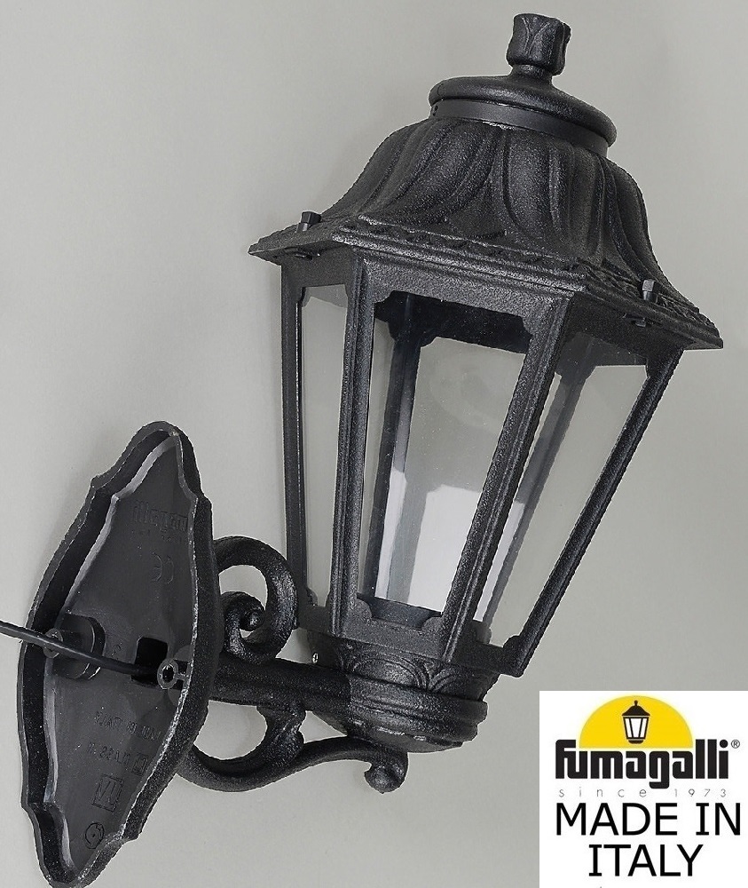 уличный настенный светильник fumagalli bisso/anna e22.131.000.axe27