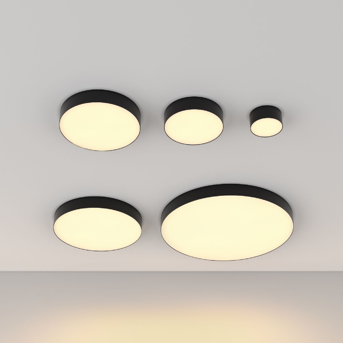 потолочный светильник maytoni zon c032cl-45w2.7k-rd-b