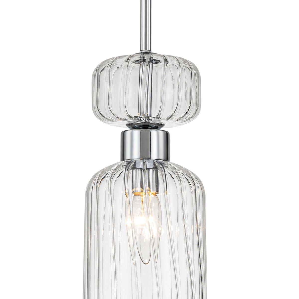 подвесной светильник escada gloss 1141/1s chrome/clear