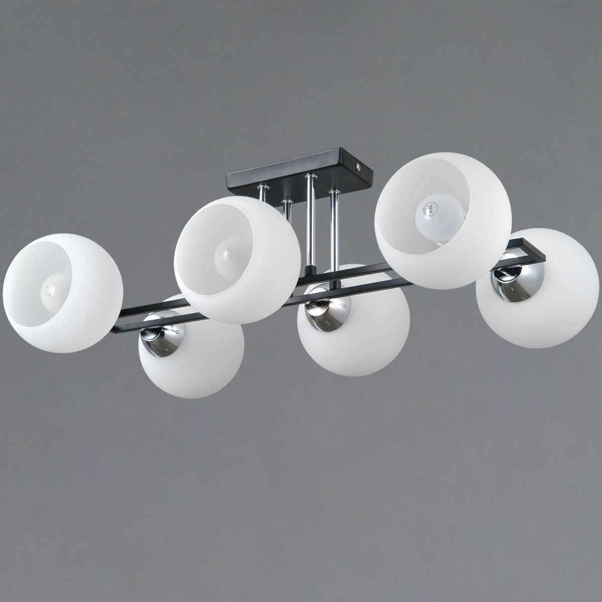 потолочная люстра illumico il0791-6csq-25 bk cr trento