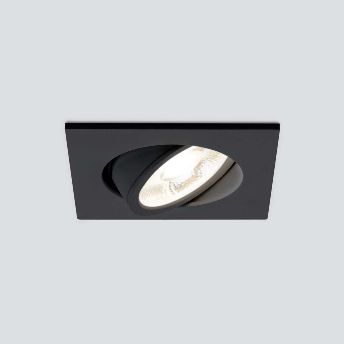 встраиваемый светодиодный светильник elektrostandard 15273/led черный 4690389176661