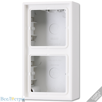 коробка двухместная jung ls582aw