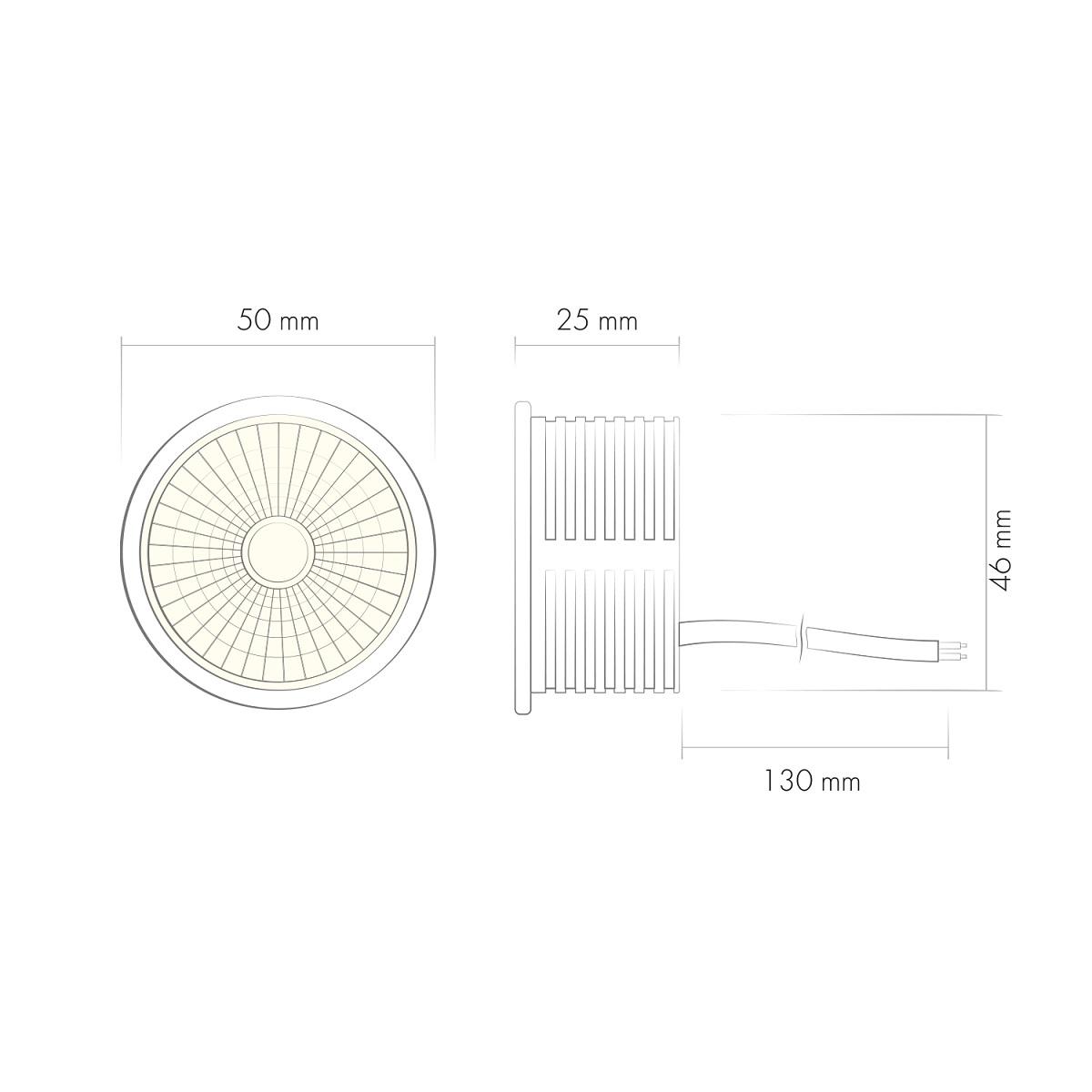 светодиодный модуль denkirs slim led dk4000-8w dim