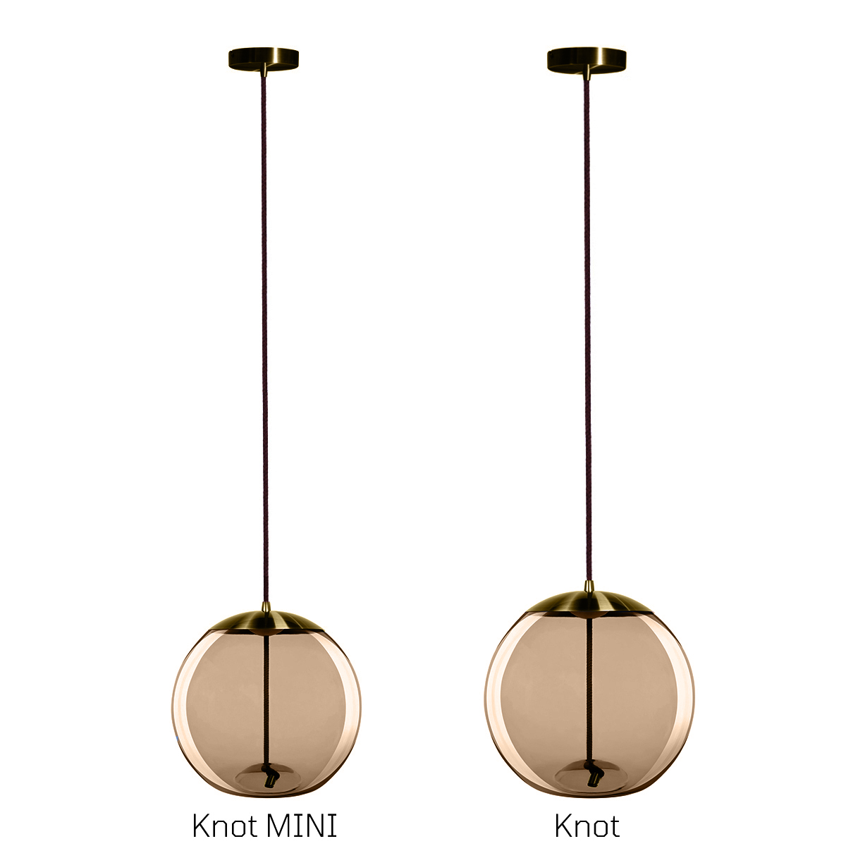 подвесной светодиодный светильник loft it knot 8135-b