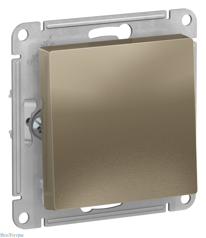 выключатель 1-клавишный 2-полюсный systeme electric atlasdesign atn000521