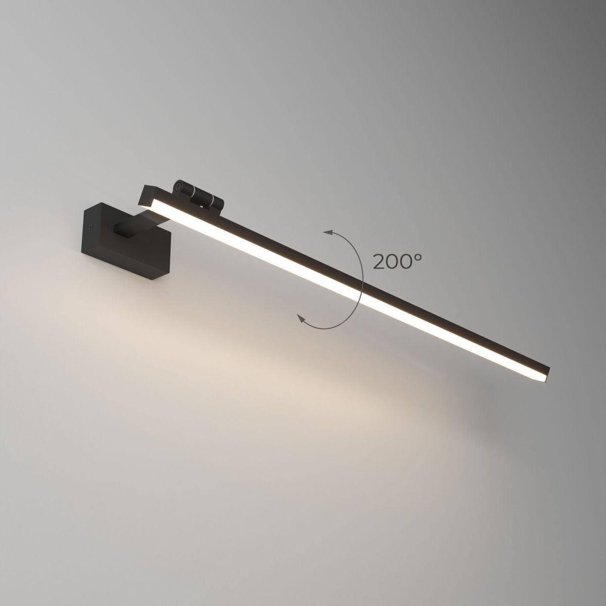 настенный светильник elektrostandard acento черный 40155/led 4690389217579 a071228