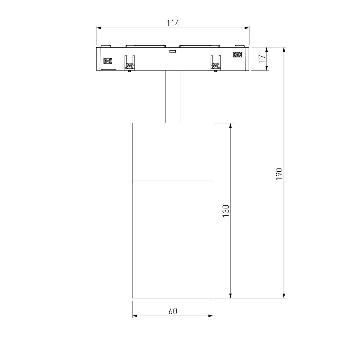 трековый светодиодный светильник elektrostandard slim magnetic comfi 85188/01 a066516