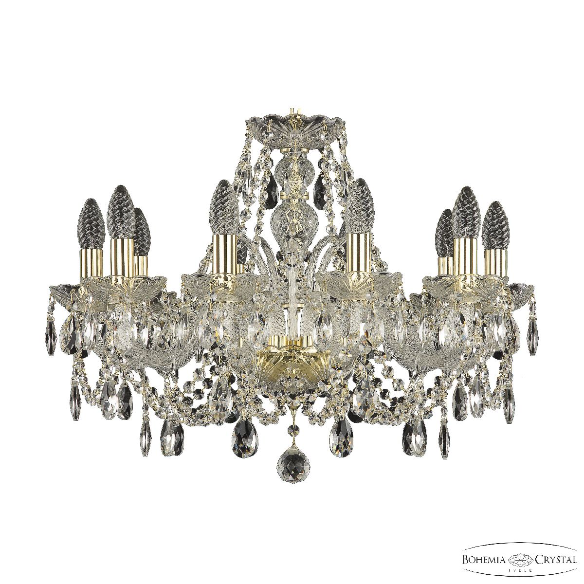 подвесная люстра bohemia ivele crystal 105/10/195 g