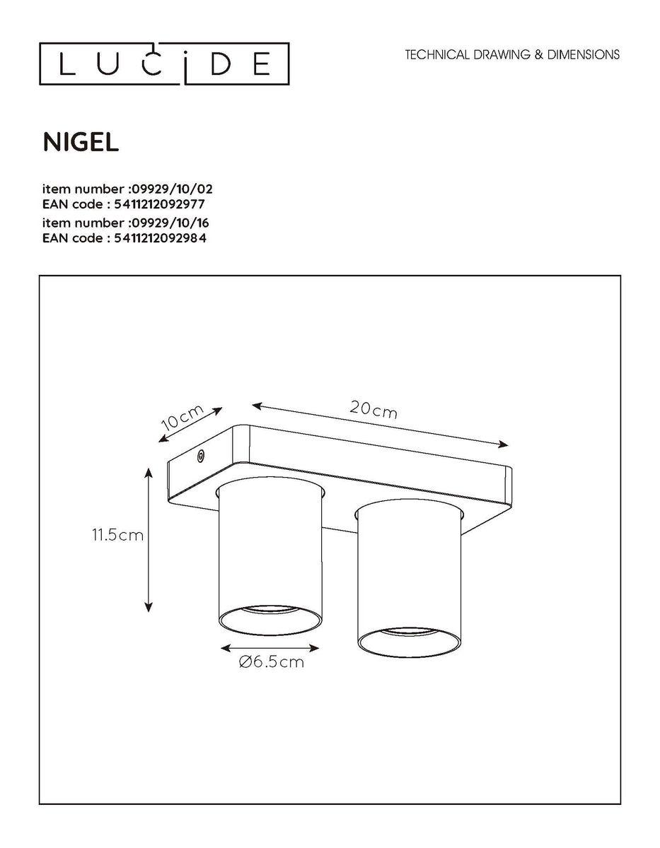 спот lucide nigel 09929/10/16