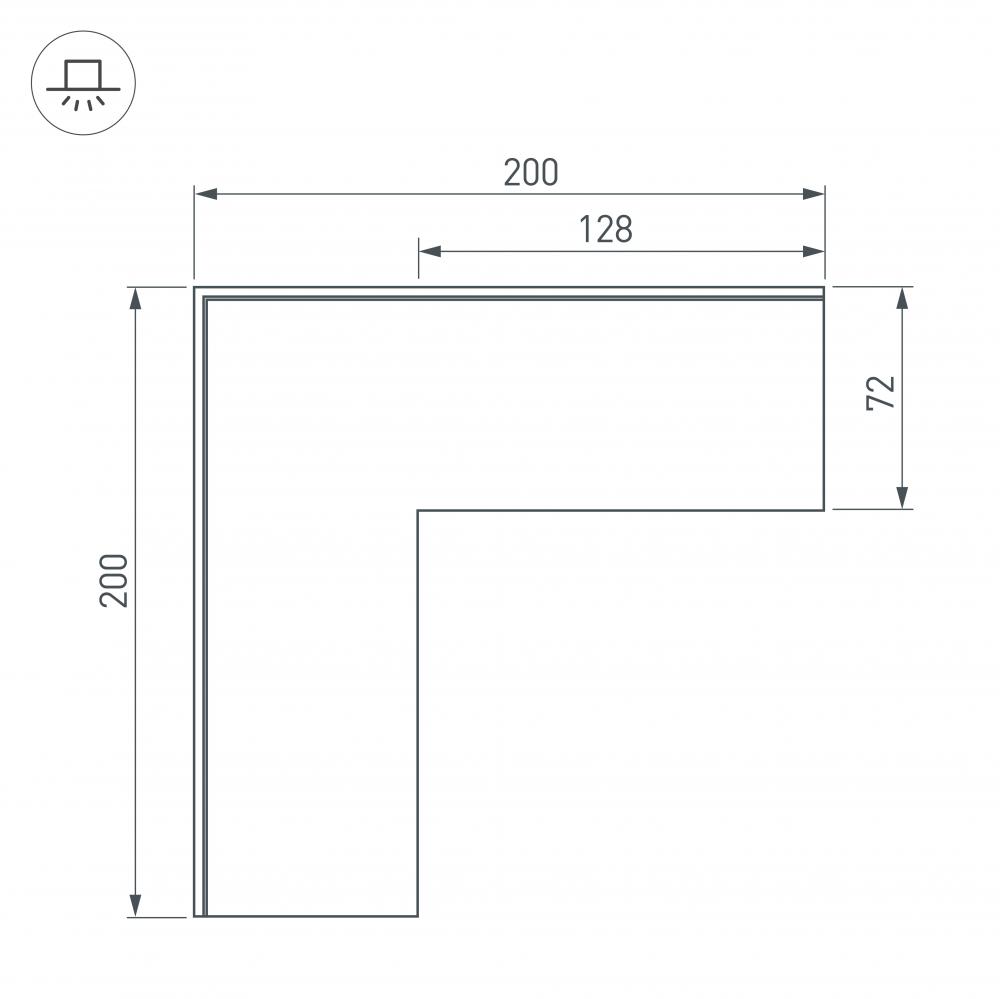 соединитель профиля arlight sl-linia 030131