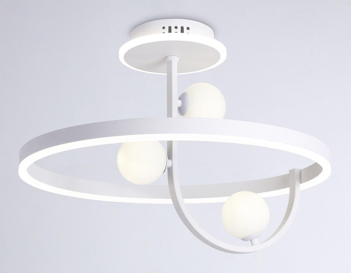 потолочная светодиодная люстра ambrella light comfort linetech fl66261