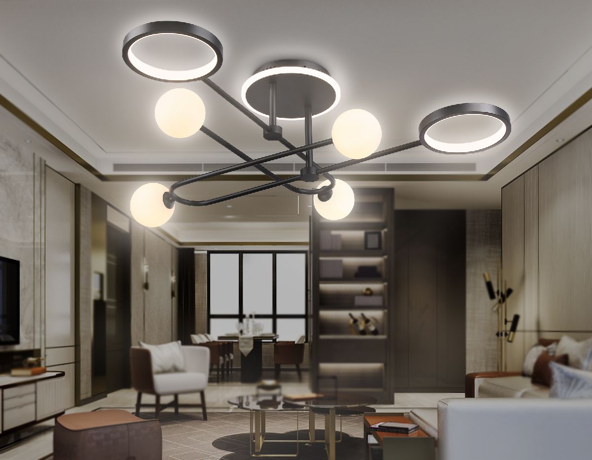 потолочная люстра ambrella light comfort linetech fl66232