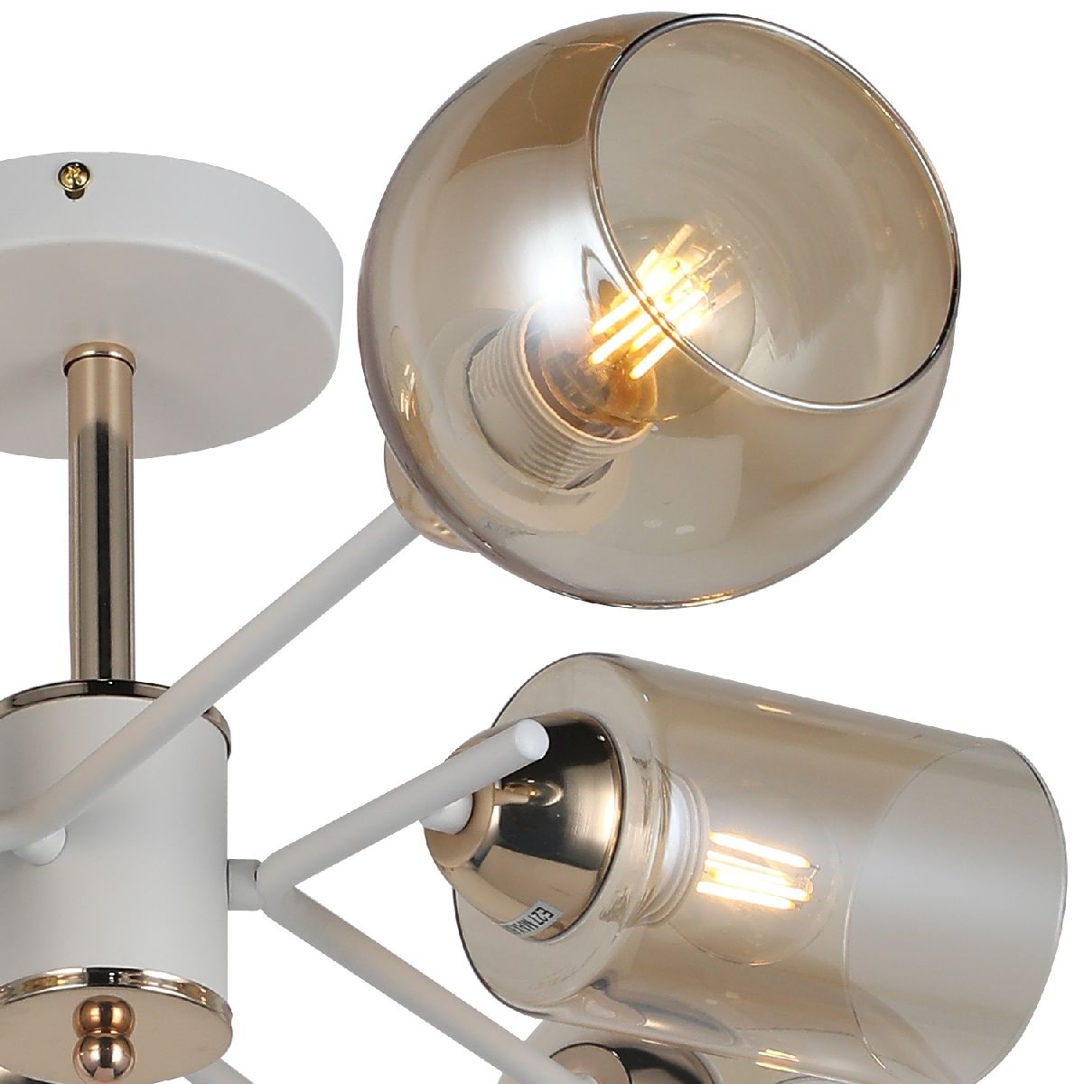 люстра на штанге illumico il8243-6cou-79 wh gd